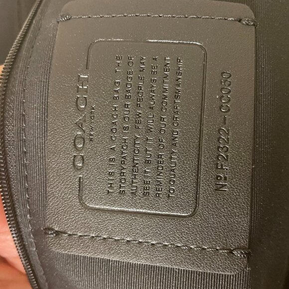 COACH CC050 Pebble Leather CAMERON Large Tote Shoulder Bag ~ BLACK ~ CC050 - Picture 8 of 9